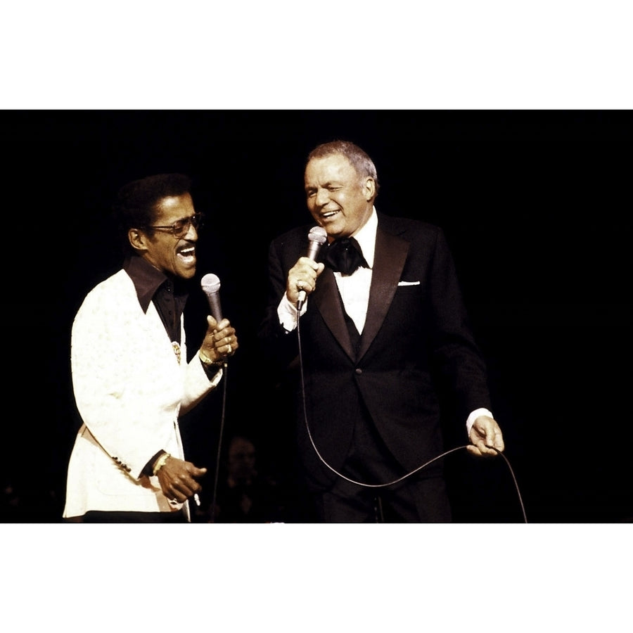 Frank Sinatra singing with Sammy Davis Jr Photo Print Image 1