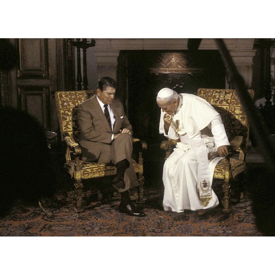 Pope John Paul II and Ronald Reagan Photo Print Image 1