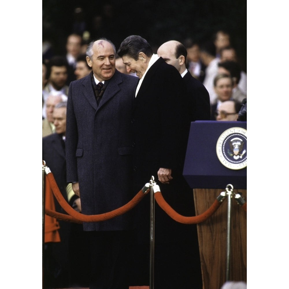 Ronald Reagan and Mikhail Gorbachev Photo Print Image 2