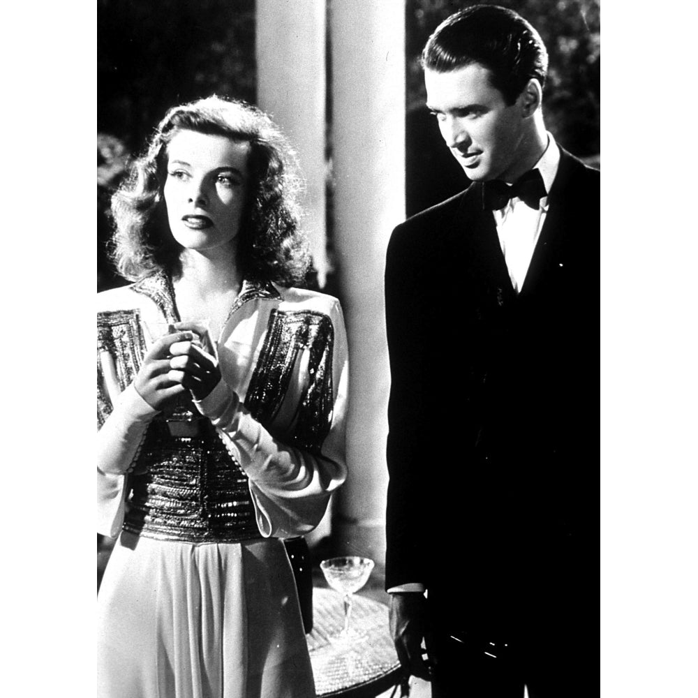 Film still featuring Katharine Hepburn and Jimmy Stewart in The Philadelphia Story Photo Print Image 2