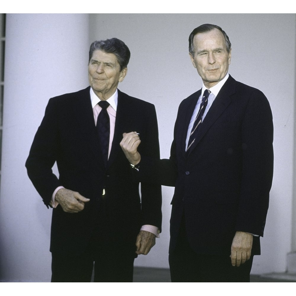 Ronald Reagan and George Bush Sr Photo Print Image 1