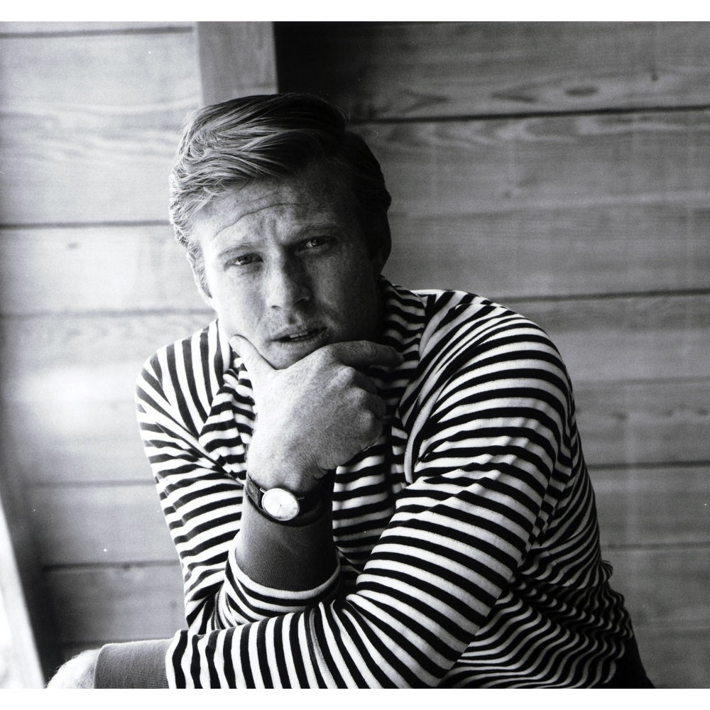 Robert Redford in Striped Shirt Photo Print Image 2