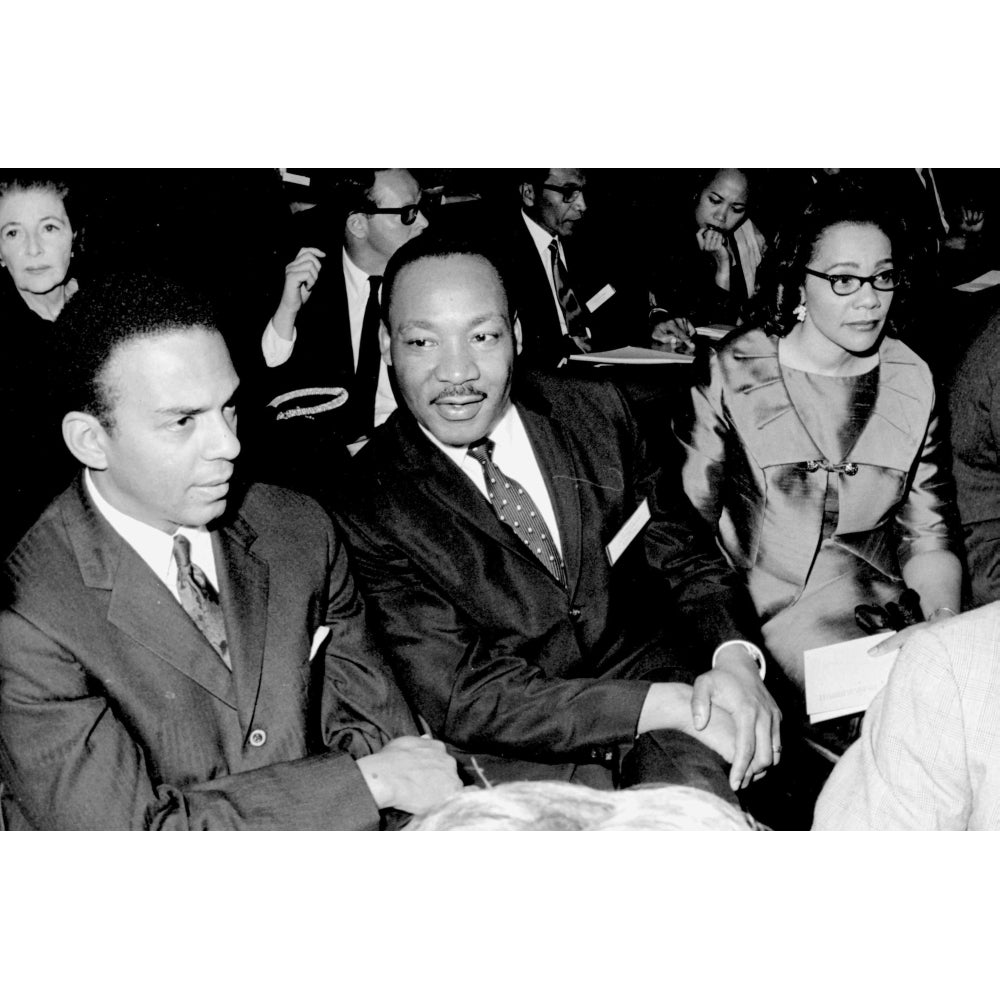 Martin Luther King Jr and Coretta Scott King in Geneva Photo Print Image 2