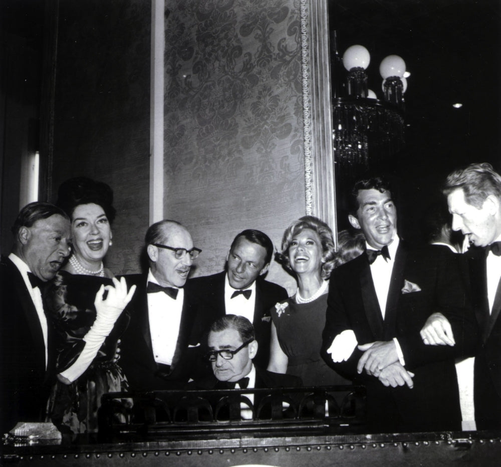 Frank Sinatra posing with a group of people Photo Print Image 1