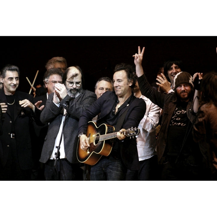 Bruce Springsteen and friends on stage at Carnegie Hall Photo Print Image 2