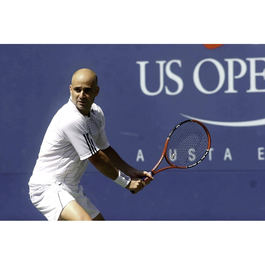 Andre Agassi in the U.S. open Photo Print Image 1