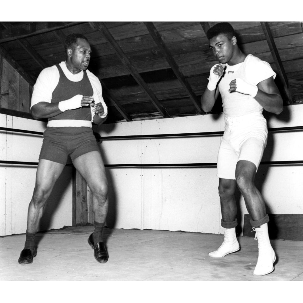 Muhammad Ali training with Archie Moore Photo Print Image 2