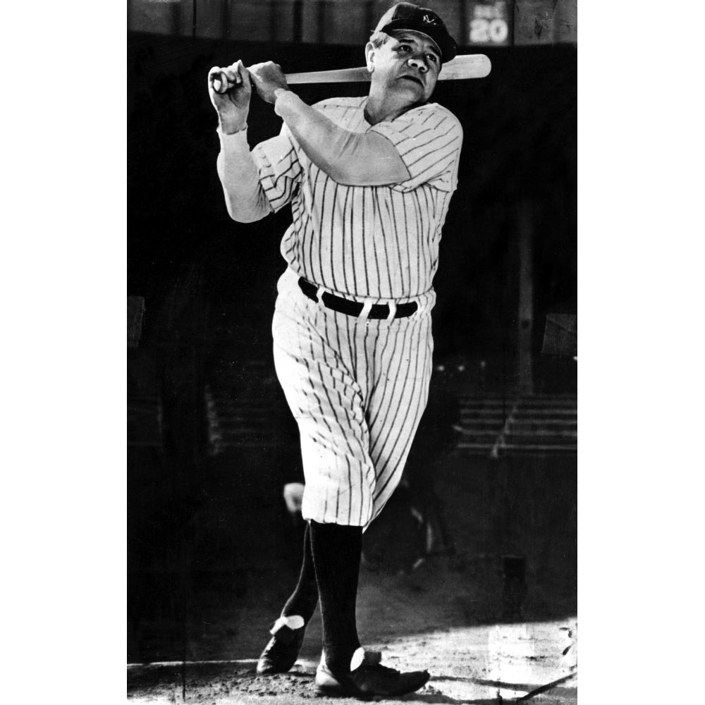 Babe Ruth playing baseball Photo Print Image 2