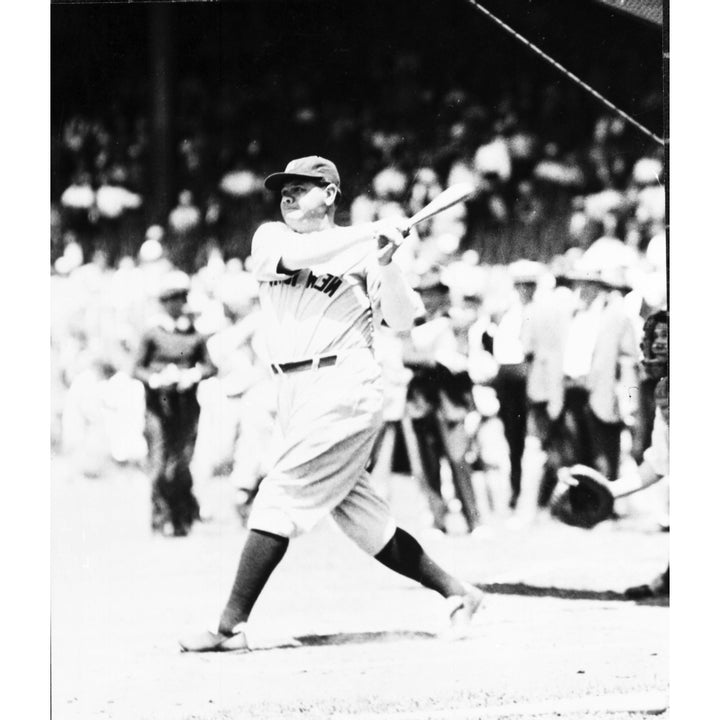 Babe Ruth playing baseball Photo Print Image 2