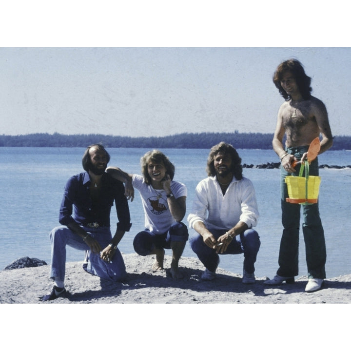 the Bee Gees at a beach Photo Print Image 2