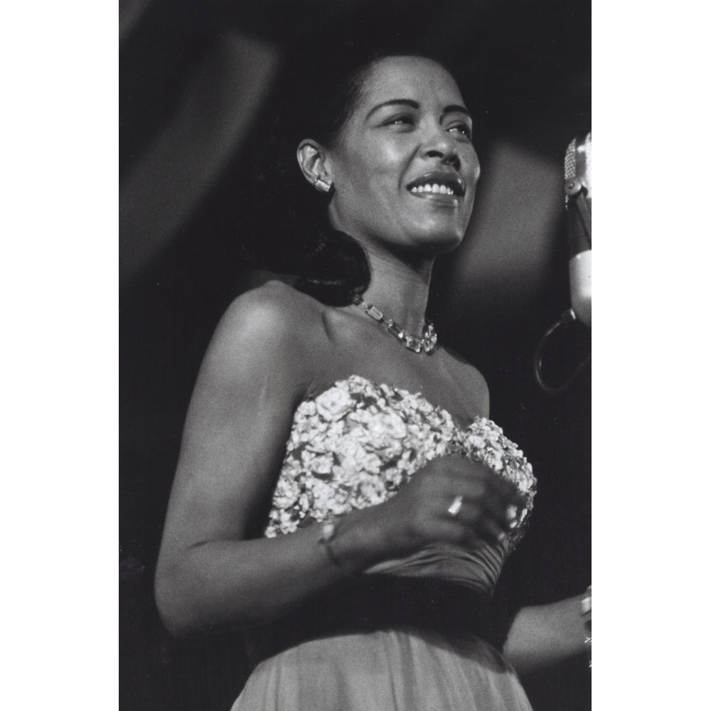 Billie Holiday performing on stage Photo Print Image 2