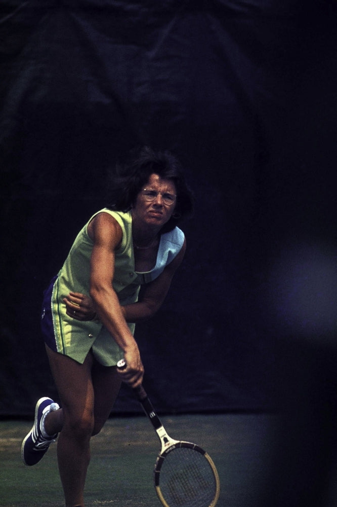 Billie Jean King playing tennis Photo Print Image 1