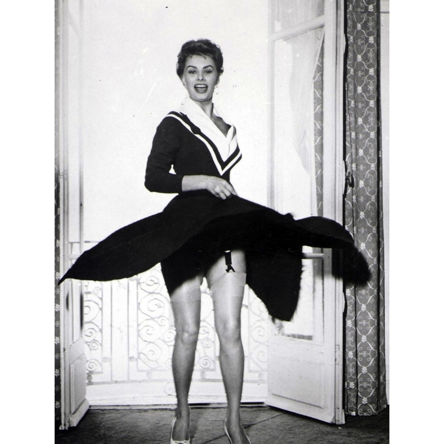 Sophia Loren twirling Photo Print Image 1