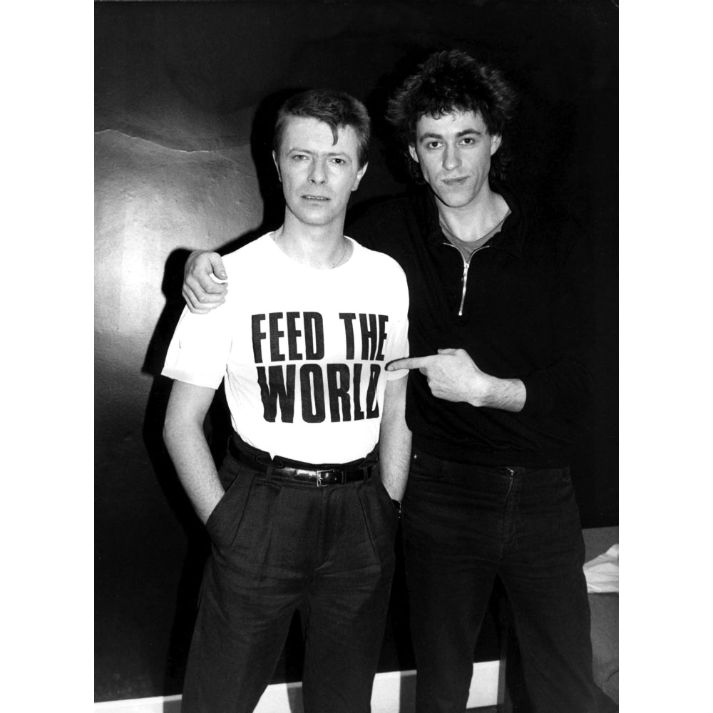 David Bowie and Bob Geldof Photo Print Image 1