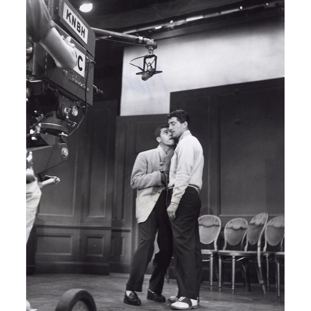 Martin and Lewis on a film set Photo Print Image 1