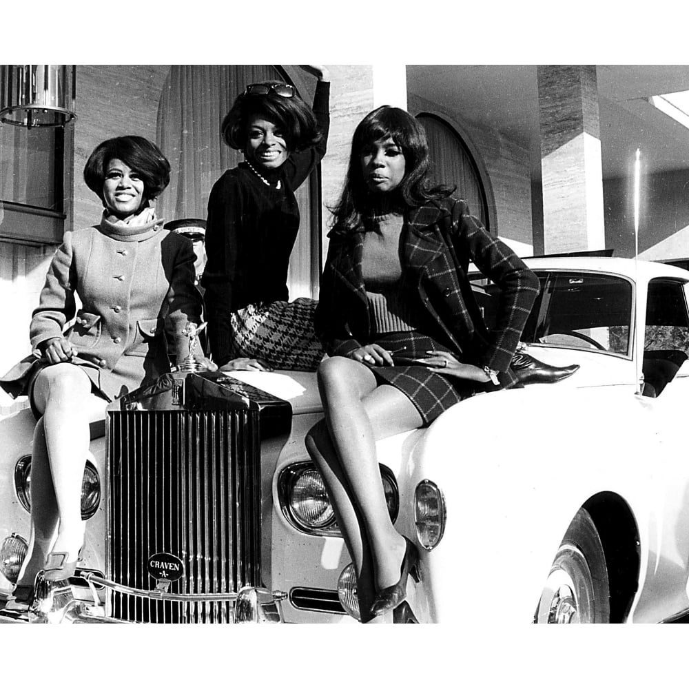 Diana Ross and The Supremes on a car Photo Print Image 1