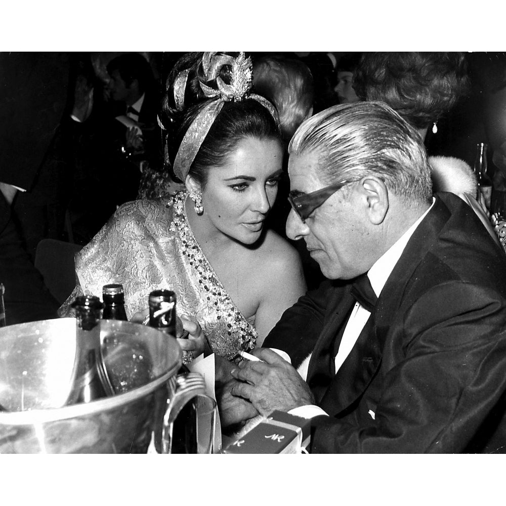 Elizabeth Taylor and Aristotle Onassis Photo Print Image 1