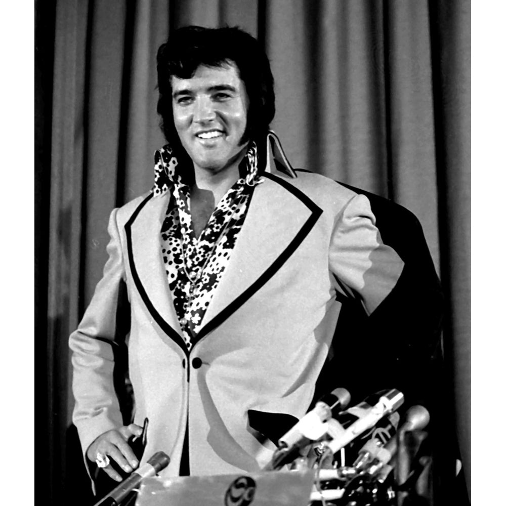 Elvis Presley at a press conference Photo Print Image 2