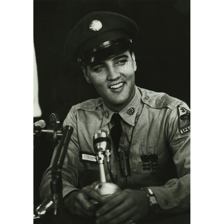 Elvis Presley in a military uniform Photo Print Image 1