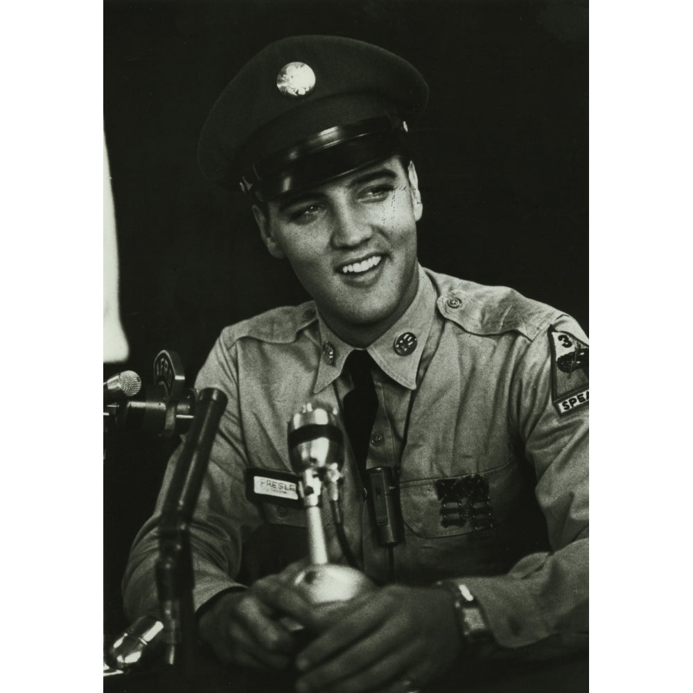 Elvis Presley in a military uniform Photo Print Image 2