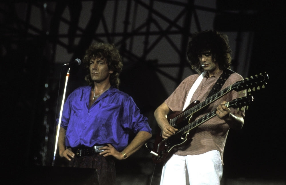 Robert Plant and Jimmy Page performing Photo Print Image 1