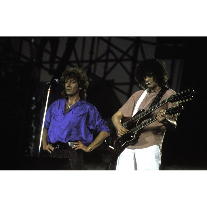 Robert Plant and Jimmy Page performing Photo Print Image 2