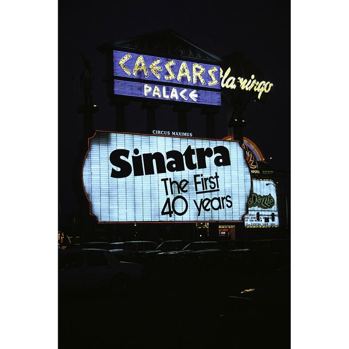 Sign for Frank Sinatra at Caesars Palace Photo Print Image 2