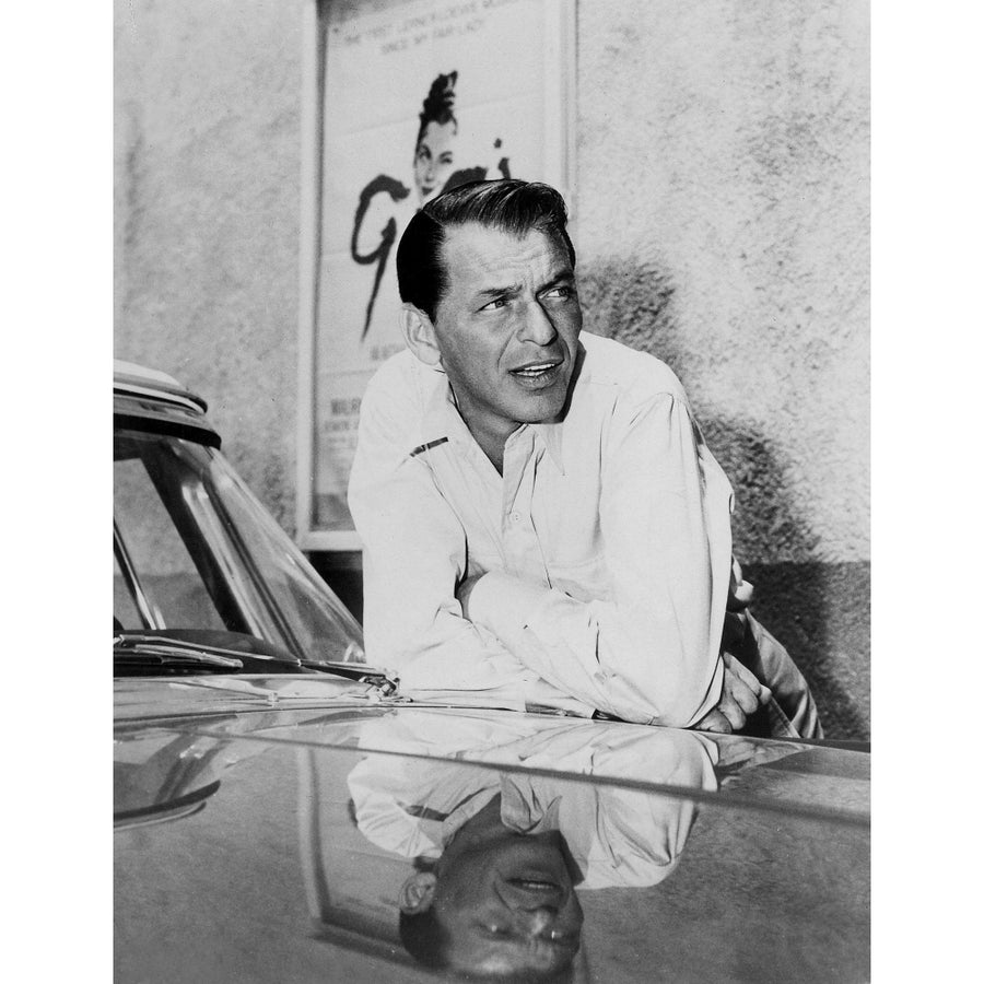 Frank Sinatra by a car Photo Print Image 1