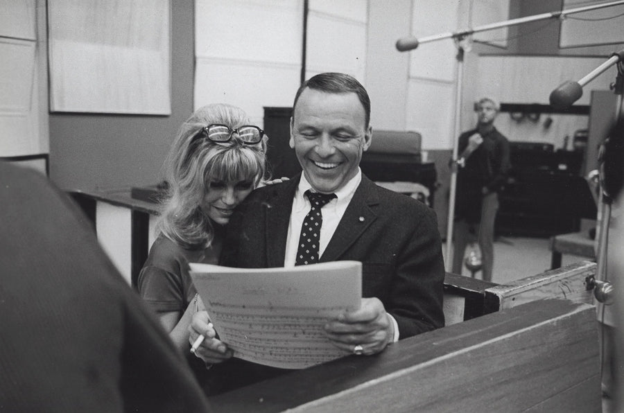 Frank and Nancy Sinatra in a studio Photo Print Image 1