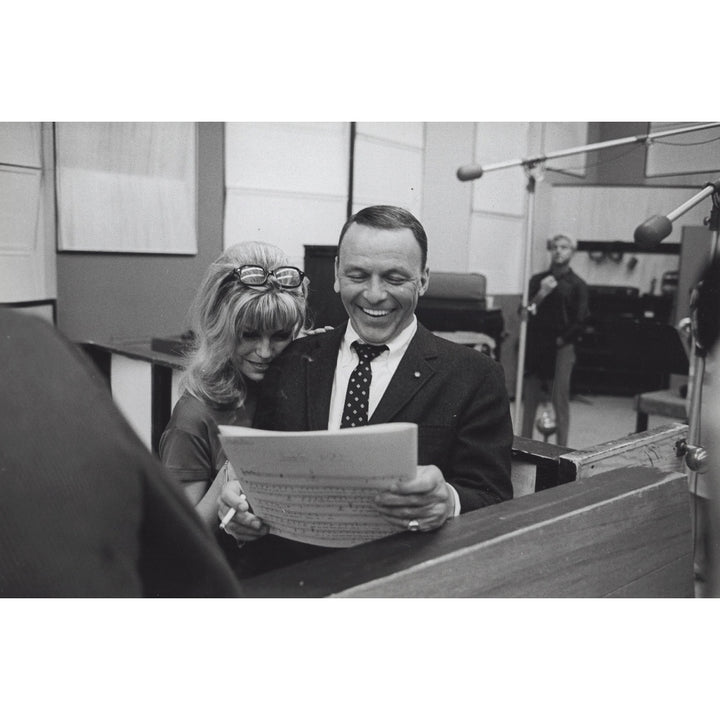 Frank and Nancy Sinatra in a studio Photo Print Image 2