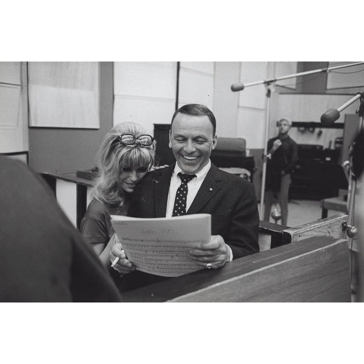 Frank and Nancy Sinatra in a studio Photo Print Image 1