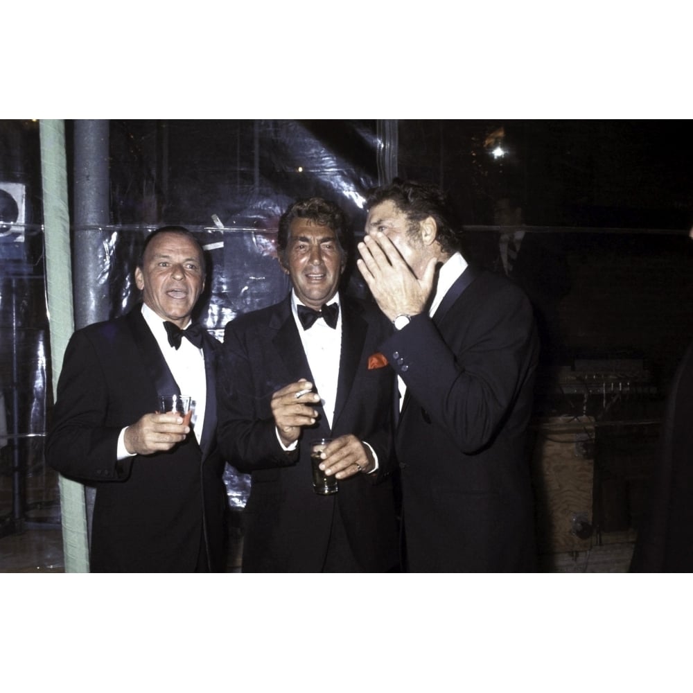 Frank Sinatra and Dean Martin wearing tuxedos Photo Print Image 1