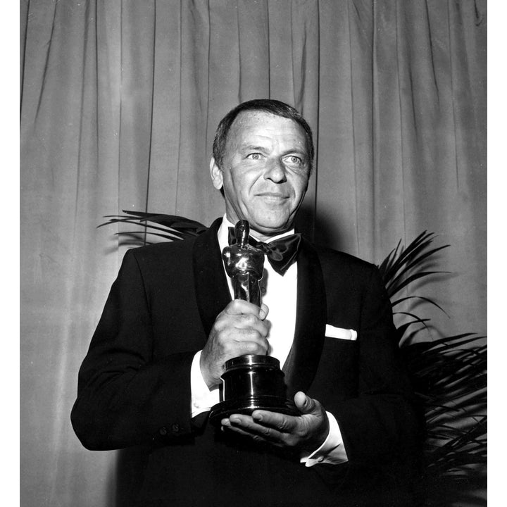 Frank Sinatra holding an Oscar trophy Photo Print Image 1