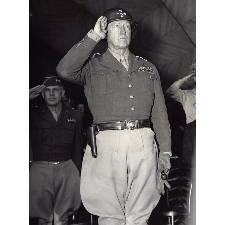 General George Patton saluting Photo Print Image 2