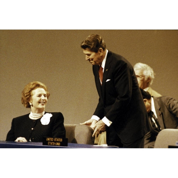 Ronald Reagan and Margaret Thatcher Photo Print Image 1