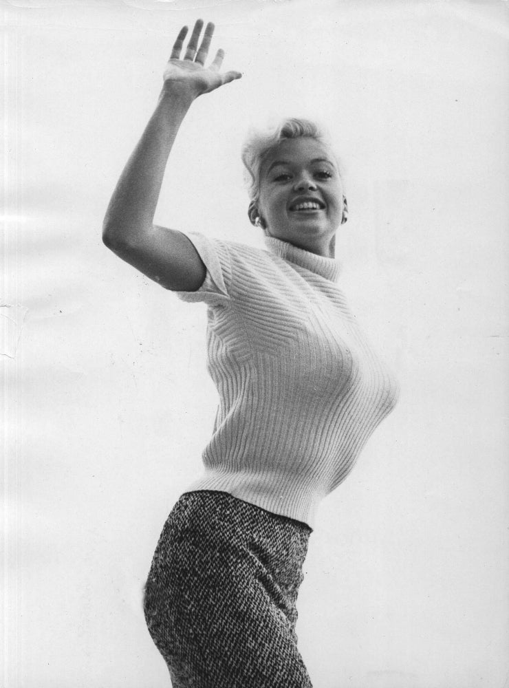 Jayne Mansfield Smiling and Waving Photo Print Image 1