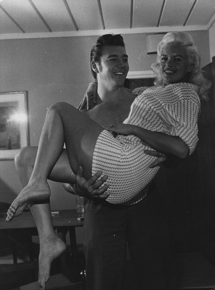 Jayne Mansfield being carried by her husband Photo Print Image 1