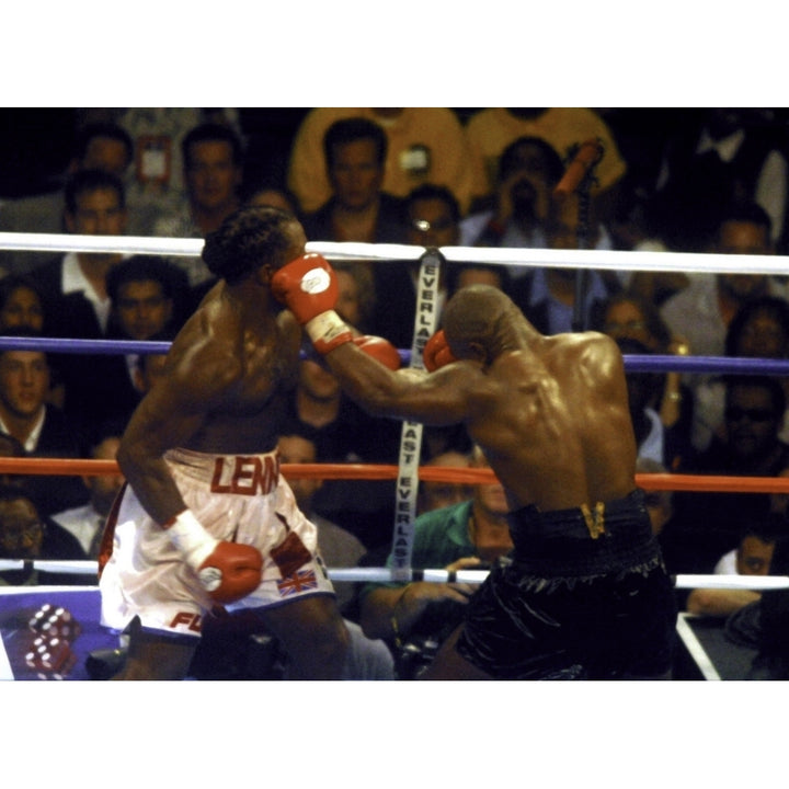 Boxing match between Mike Tyson and Lennox Lewis Photo Print Image 1