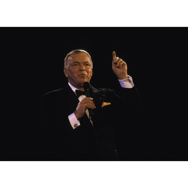 Frank Sinatra performing on stage Photo Print Image 1