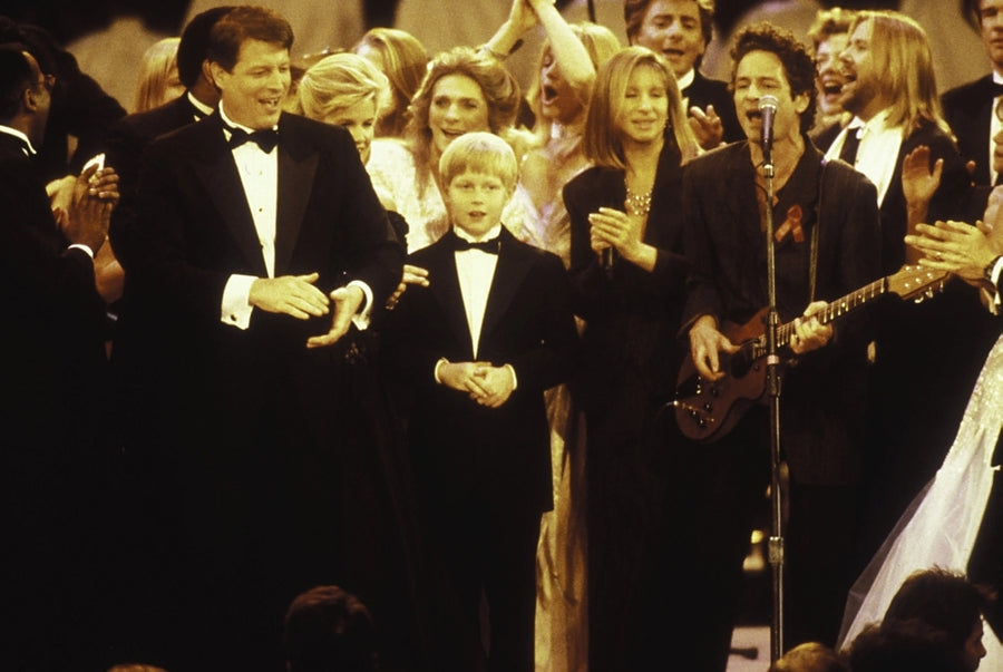 Barbara Streisand Al Gore and Barry Manilow on stage Photo Print Image 1