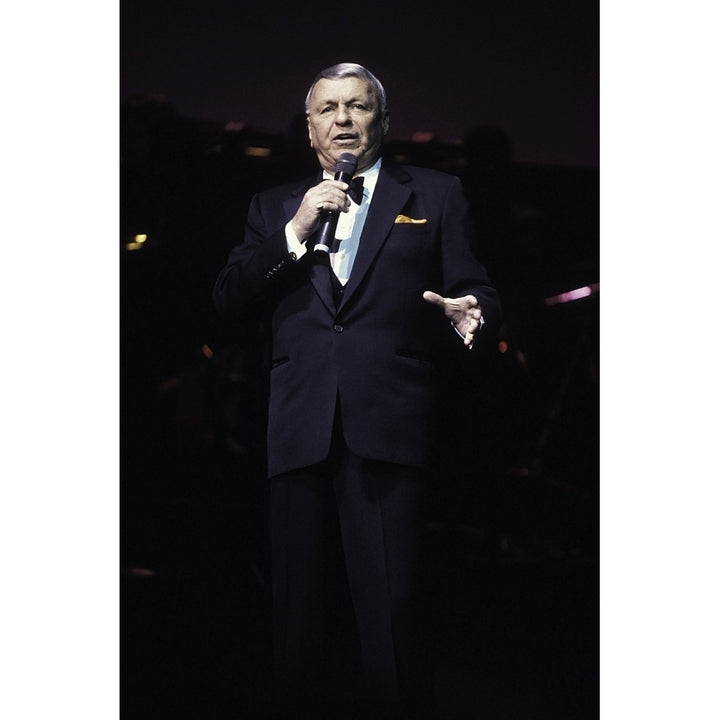 Frank Sinatra performing on stage at Radio City Music Hall in York City Photo Print Image 2