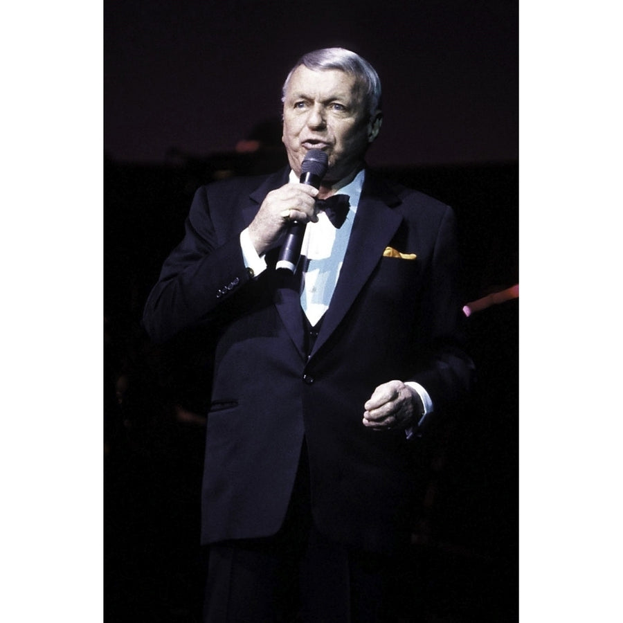 Frank Sinatra performing on stage at Radio City Music Hall in York City Photo Print Image 1