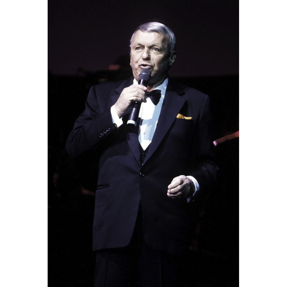 Frank Sinatra performing on stage at Radio City Music Hall in York City Photo Print Image 2