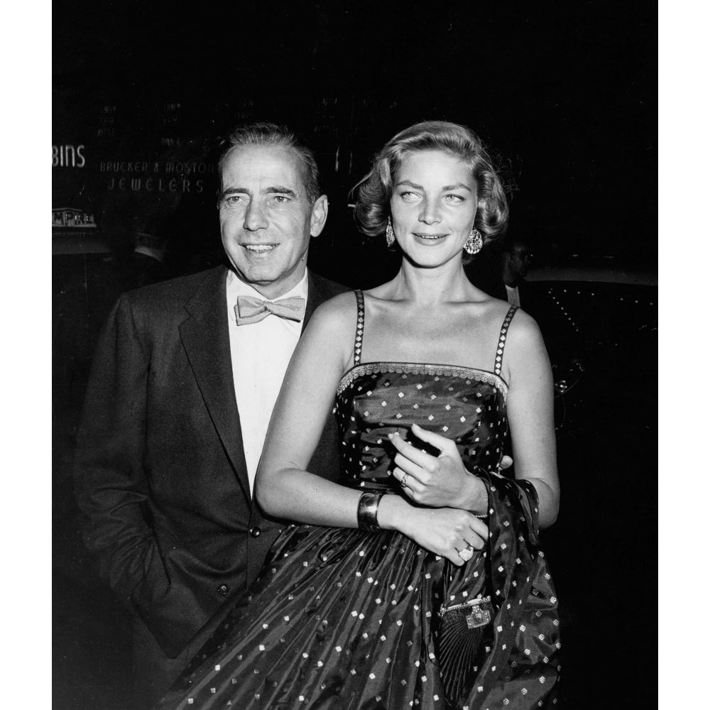 Humphrey Bogart and Lauren Bacall wearing a polka dot dress Photo Print Image 2