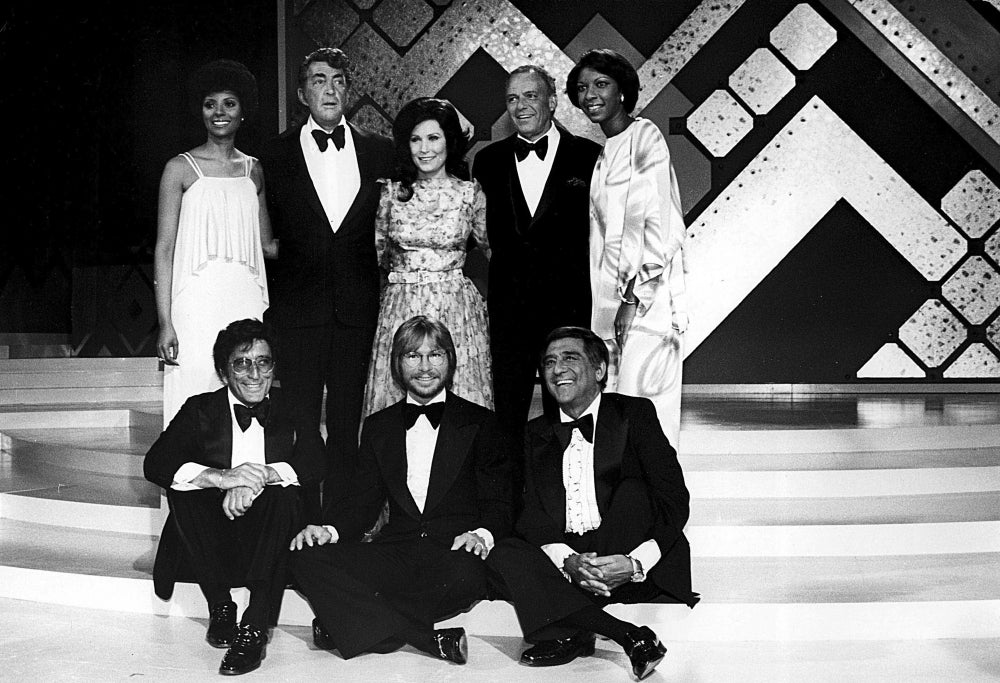 Frank Sinatra Dean Martin Loretta Lynn Leslie Uggams Natalie Cole Tony Bennet John Denver and Robert Merril Photo Image 1