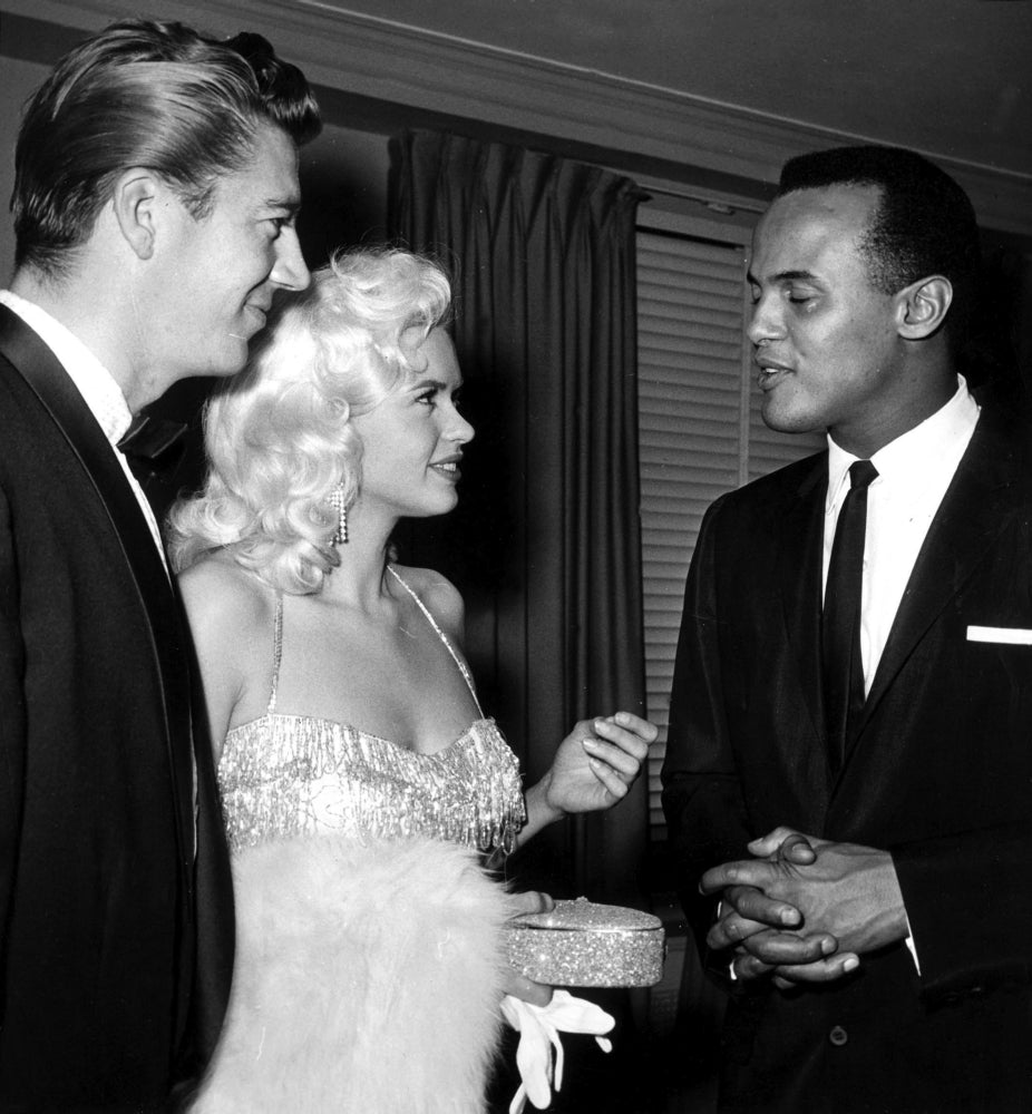 Jayne Mansfield Mickey Hargitay and Harry Belafonte Photo Print Image 1