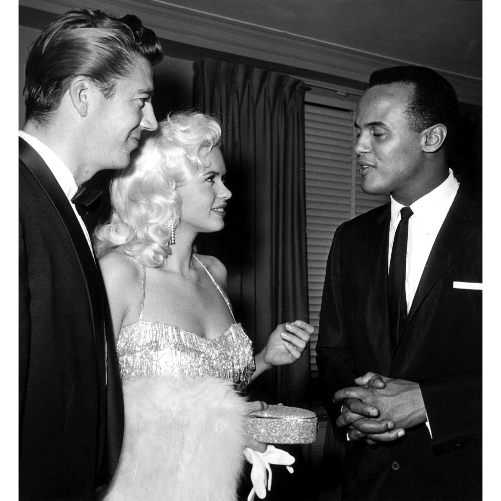 Jayne Mansfield Mickey Hargitay and Harry Belafonte Photo Print Image 2