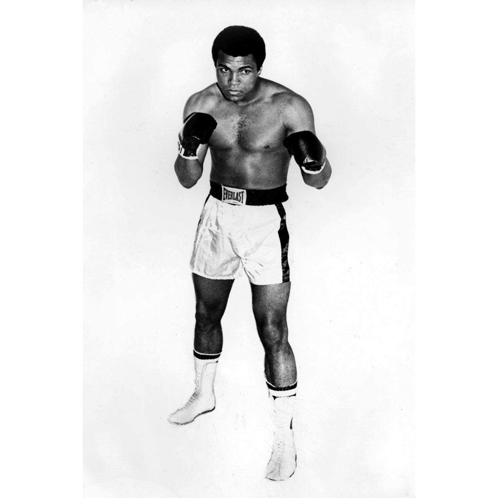 A Muhammad Ali wearing boxing gloves Photo Print Image 2