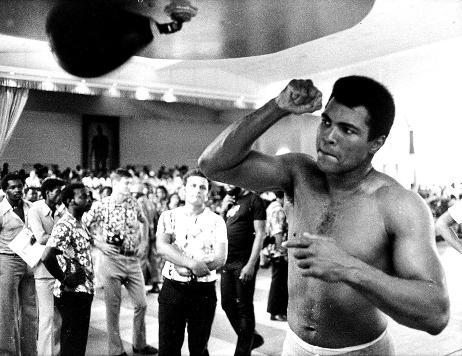 Muhammad Ali training for the Ali Foreman match in Zaire Photo Print Image 1