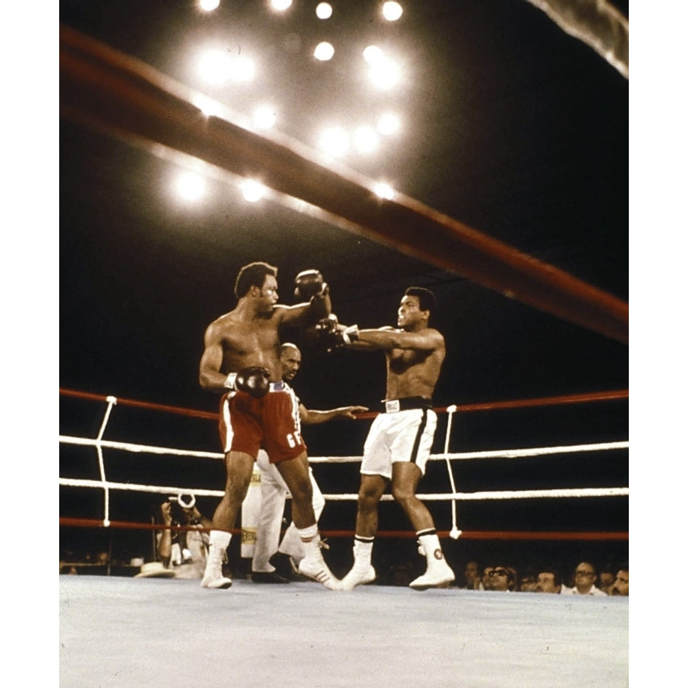 Muhammad Ali and George Foreman boxing Photo Print Image 2